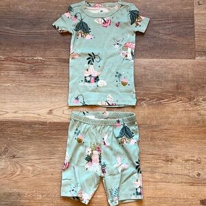 Fish Stix 100% cotton pajama set top and shorts included size 3T